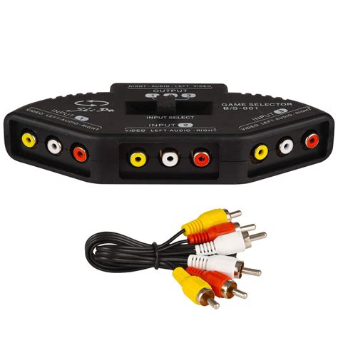 rca jack junction box|Amazon.com: RCA Splitter Cable Box.